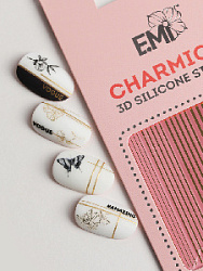 Charmicon 3D Silicone Stickers №117 Линии золото
